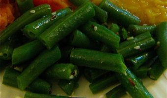 South Indian-Style Green Beans with Sesame, Cumin, and Mustard Seeds