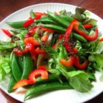 sweet-pea-and-red-pepper-salad-with-lemon-anchovy-vinaigrette