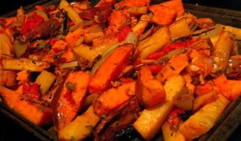 roasted-parsnips-sweet-potatoes-capers-tomatoes