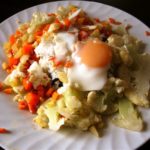 poached-egg-on-roasted-cauliflower-carrot-hash