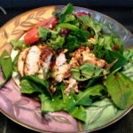 grilled-chicken-salad-toasted-almonds-cranberries-blueberry-balsamic