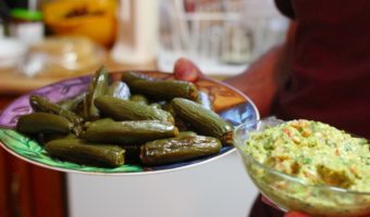 Vegan Avocado-Stuffed and Roasted Jalapeño Peppers with Guacamole