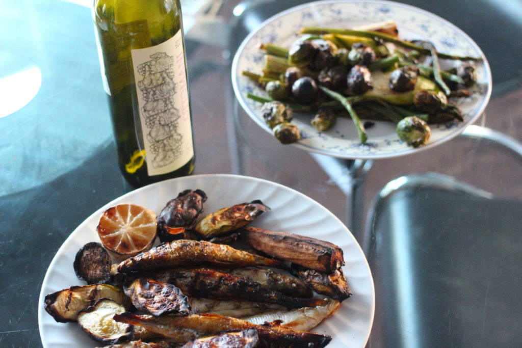 Sustainable BBQ Smelt with Grilled Vegetables and Lemon