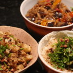 Vegetarian Feast-cauliflower korma-healthy-ratatouille-persian rice