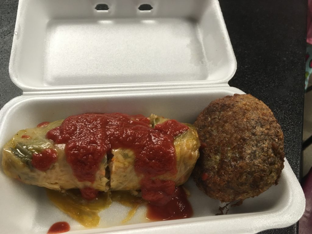 Cabbage roll st lawrence market toronto downstairs ukrainian