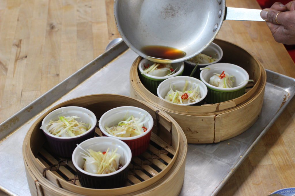 steamed cod and tofu