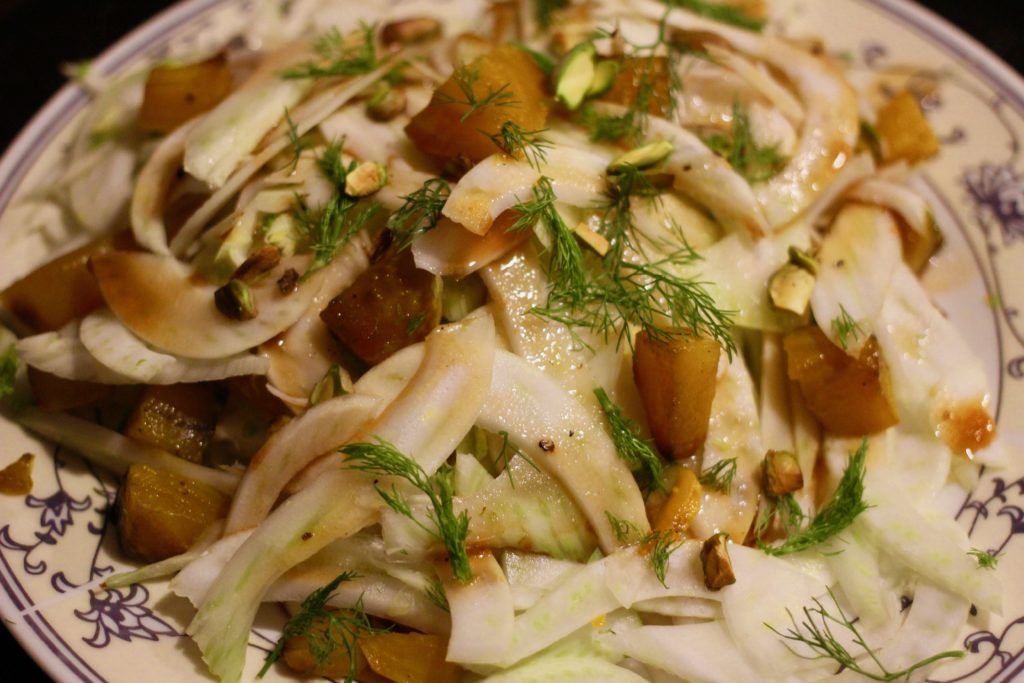 Fennel and Beet salad with Verjus