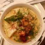 Scallops and cod chowder dairy free