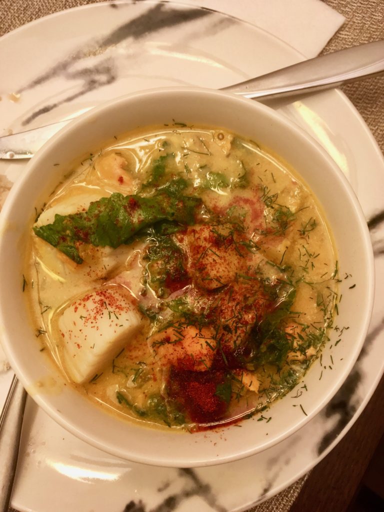 Scallops and cod chowder dairy free