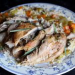 brined-turkey-leg-with-tarragon-seasoned-rice