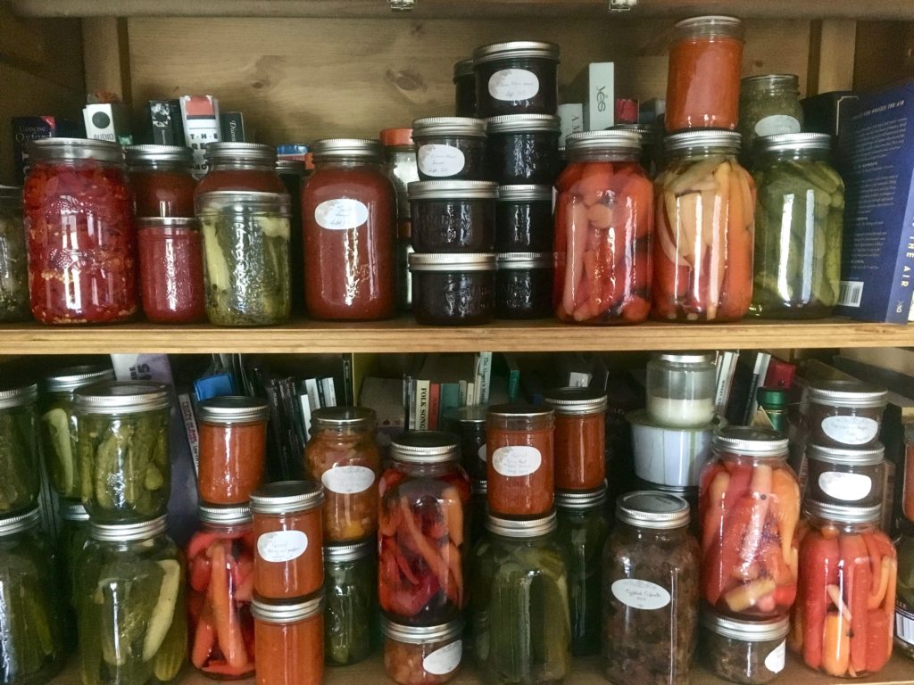 Canning cupboard 2019