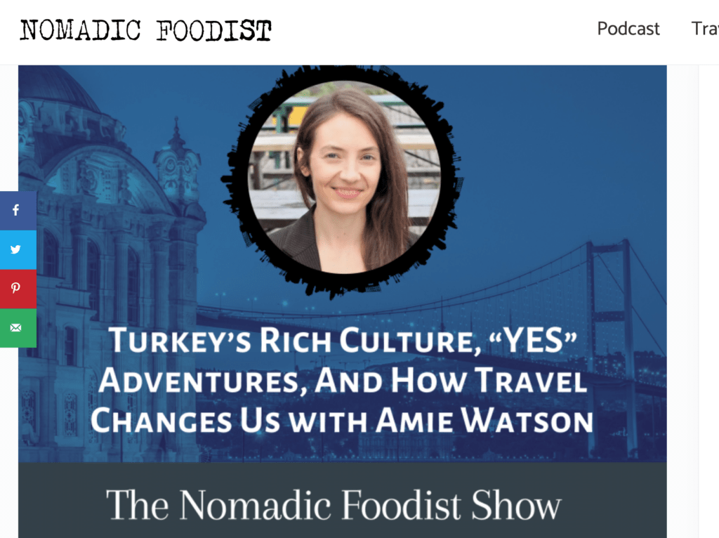 Nomadic Foodist podcast with Amie Watson